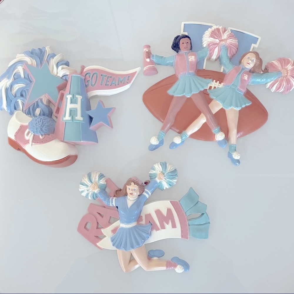 Vintage Pastel Cheerleader Wall Decor